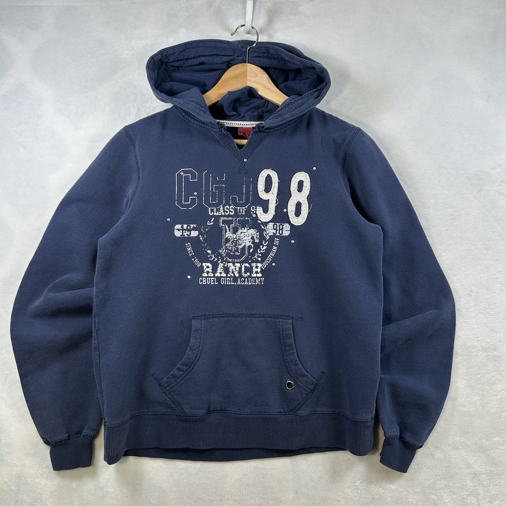 Y2K Cruel Girl Hoodie Sweatshirt Women's Size Large Pullover Western